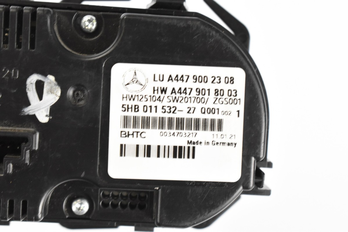 Commutateur Climatisation Pour Mercedes V-Class W447 W448 V260 - Noir, Neuf