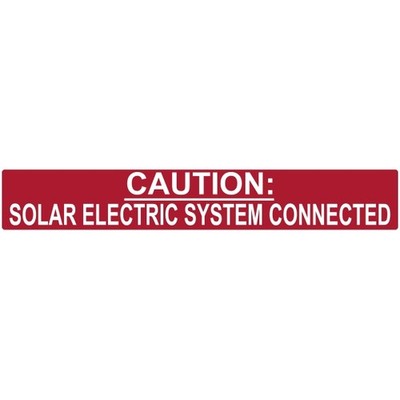 HellermannTyton 596-00245 Solar Electric Systems Labels