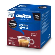 FLASH SALE! 108 Lavazza A Modo Mio Crema Gusto Ricco Caps - DAMAGED PACKS 0.28 per lighter
