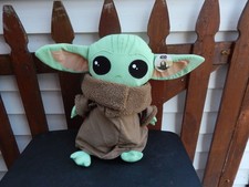 Disney Mandalorian Baby Yoda Grogu Plush Star Wars Stuffed Toy H 20 In