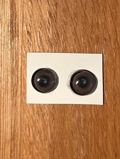 6 pair of New Concept Glass Eyes for Taxidermy and Decoy Making. 10mm Dk Brown