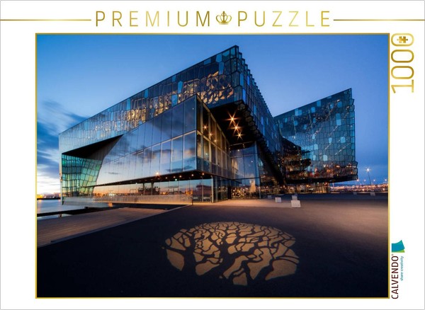 Calvendo Puzzle Harpa Concert Hall | 1000 Pieces, Finished Size 25.2 × 18.9 In (-image