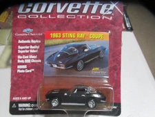 JOHNNY LIGHTNING CHEVY 1963 CORVETTE COLLECTION COUPE BLACK NEW HW 1:64