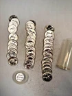 1958P WASHINGTON QUARTER 90% SILVER CH. BU BRILL. UNC. 40 COIN ROLL TYPE B REV.