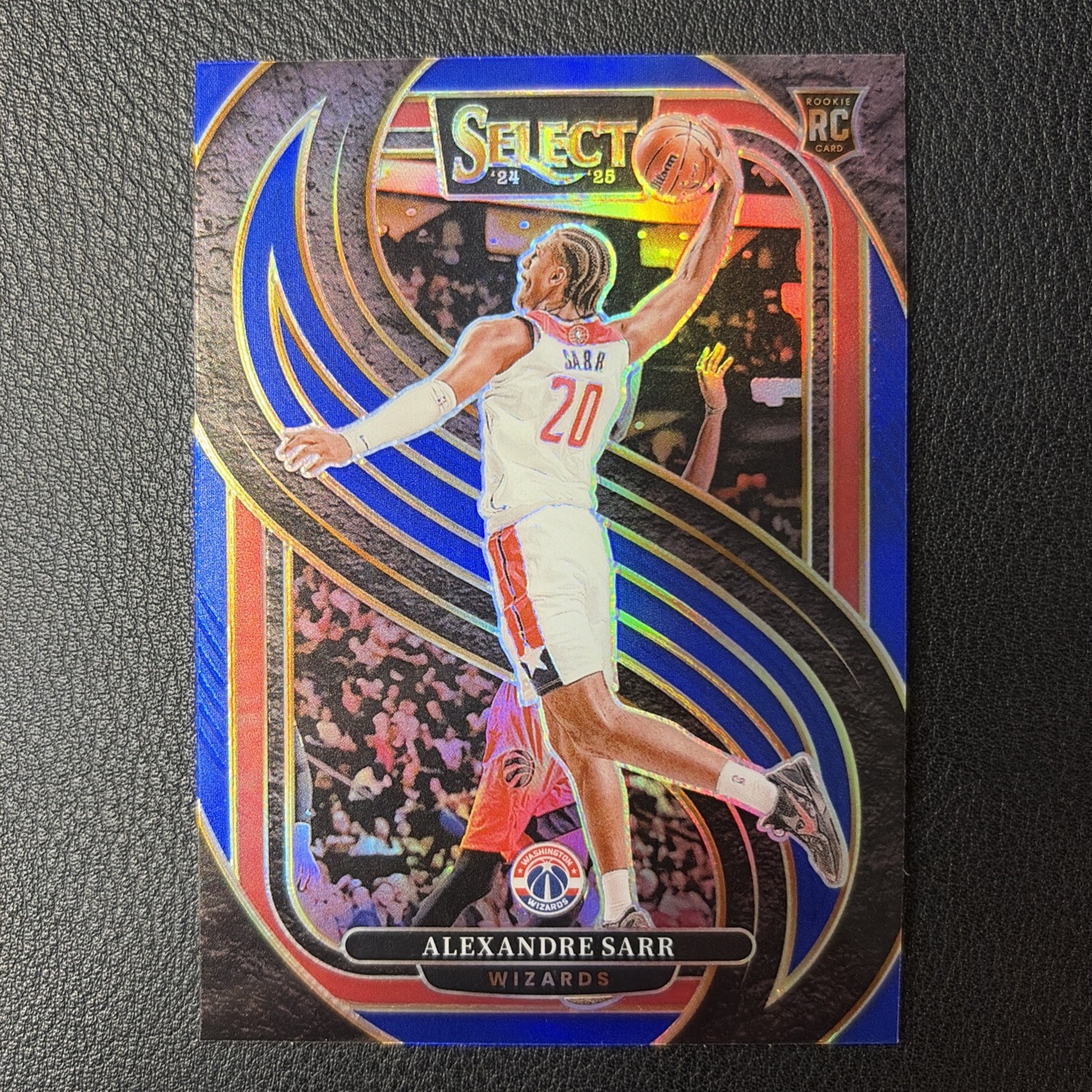 2024-25 Panini Select Alexandre Sarr Premier Level Blue Prizm RC #185