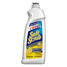 Soft Scrub 15020 Bathroom Cleaner, Bottle, Lemon, White, Pk6