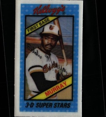 1980 Kellogg's 3-D Super Stars Eddie Murray #24 Baltimore Orioles T740