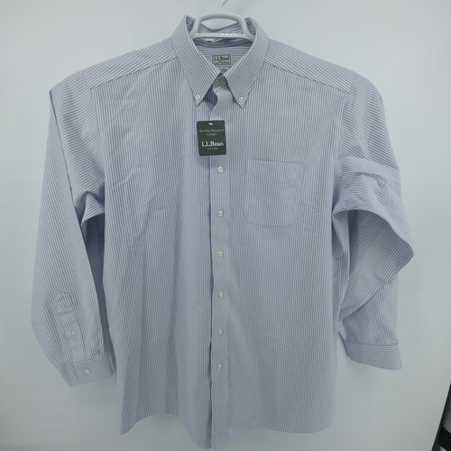 NEW LL Bean Oxford Shirt Wrinkle Free Mens 17-36 Traditional Fit Long Sleeve - Picture 6 of 10
