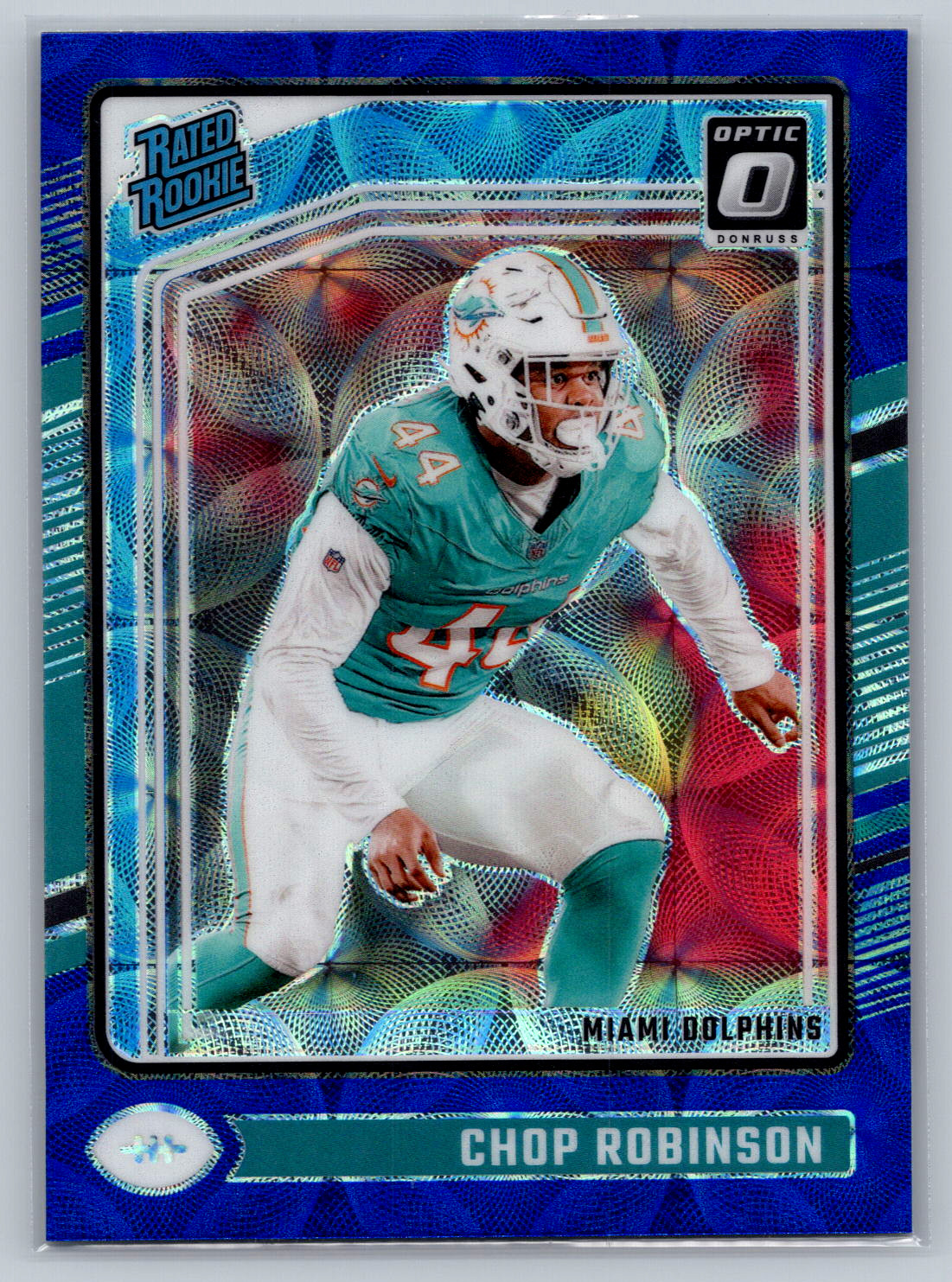 2024 Panini Donruss Optic - Rated Rookie Chop Robinson #219 Blue Scope Prizm...