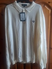 Image of Fred Perry Classics Knitted Long-sleeve Shirt Mens XXL Brand New With Tags.