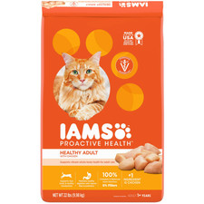 Iams Proactive Health Chicken Flavor Dry Cat Food, 22 Lb Bag 1.64 per pound