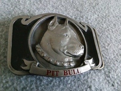 Vintage Belt Buckle Pit Bull USA Nr21. 