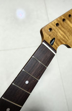 24 inch 22 Frets Roasted Flame Maple Electric guitar Neck Rosewood Big head