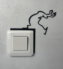Déco Interrupteur la Ligne - Décoration Murale -  Wall Art - Idée Cadeau