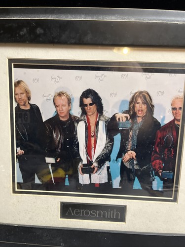 Aerosmith 17" x 14" Sammlerstück Passepartout gerahmtes Foto AMA - Bild 2 von 14
