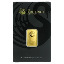 5 gram Gold The Perth Mint Bar (w/ Assay Card)