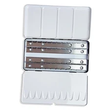  Empty Watercolor Tins Palette Paint Case Large Watercolor Empty Tin Box (48)