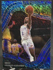 Shai Gilgeous-Alexander  2021-22 Panini Select Courtside #243 Blue Shimmer