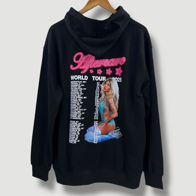 Nessa Barrett Aftercare World Tour 2025 Schwarz Hoodie Gr. XL Brandneu