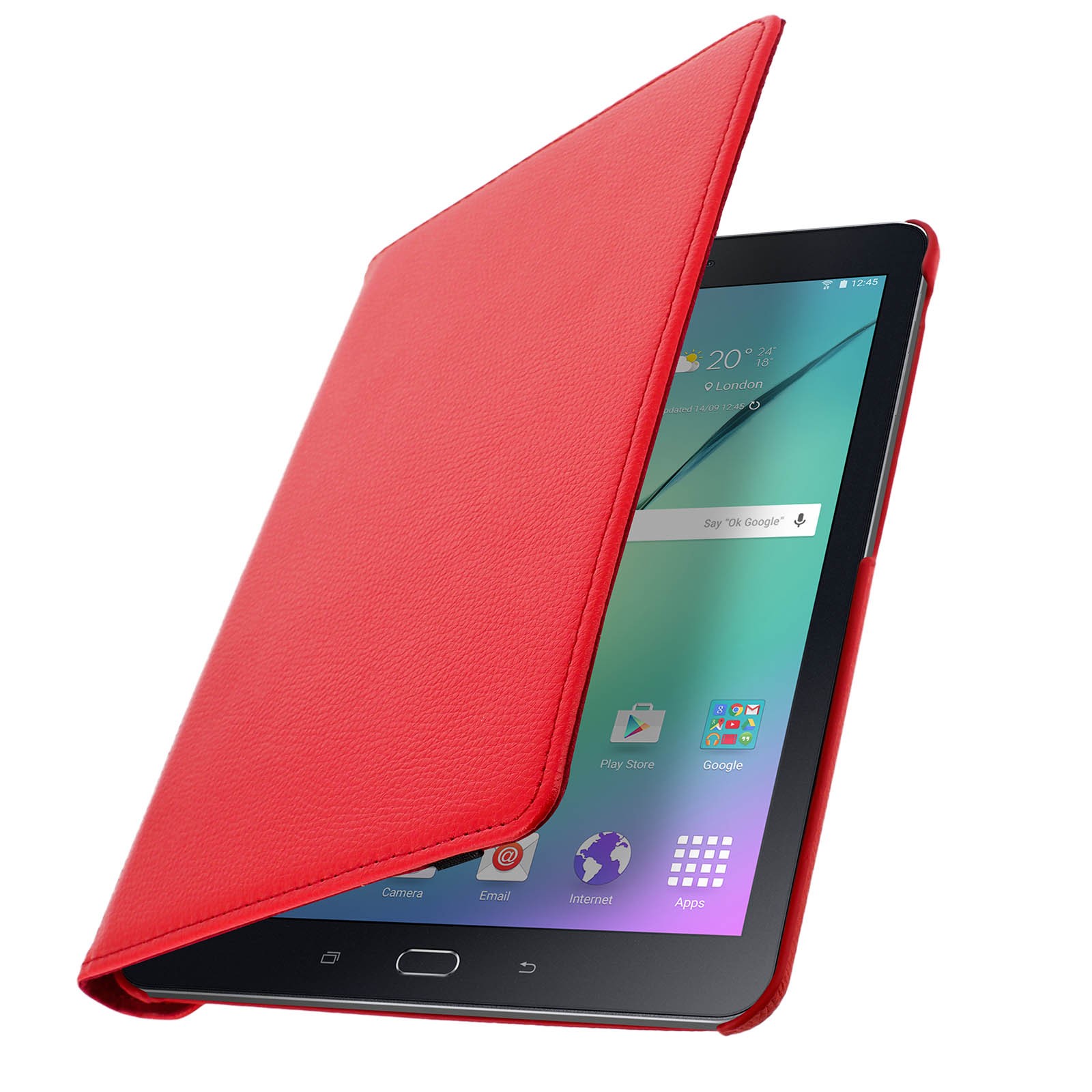 Coque rouge Galaxy Tab S2 9.7 pouces avec support pliant 360
