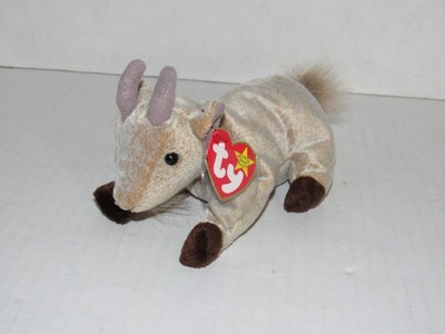 NEW Rare TY Beanie Baby Goatee the Goat Tag Errors 1998 1999