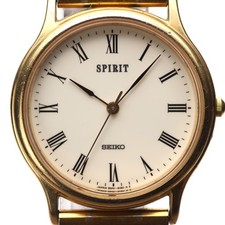 Seiko Spirit Men's Vintage 1992 Quartz Watch Ivory Dial Roman Indices