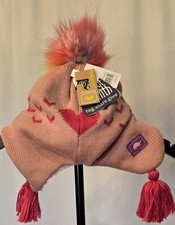 NWT Toddler Girls Turtle Fur Kids Pink Winter Hat