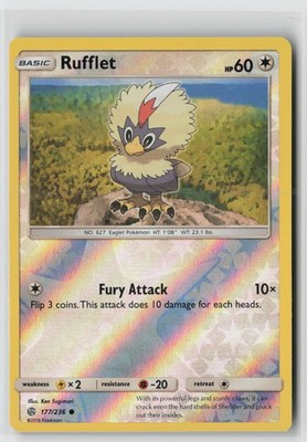 Rufflet Reverse Holo Common SM - Cosmic Eclipse 177/236 NM