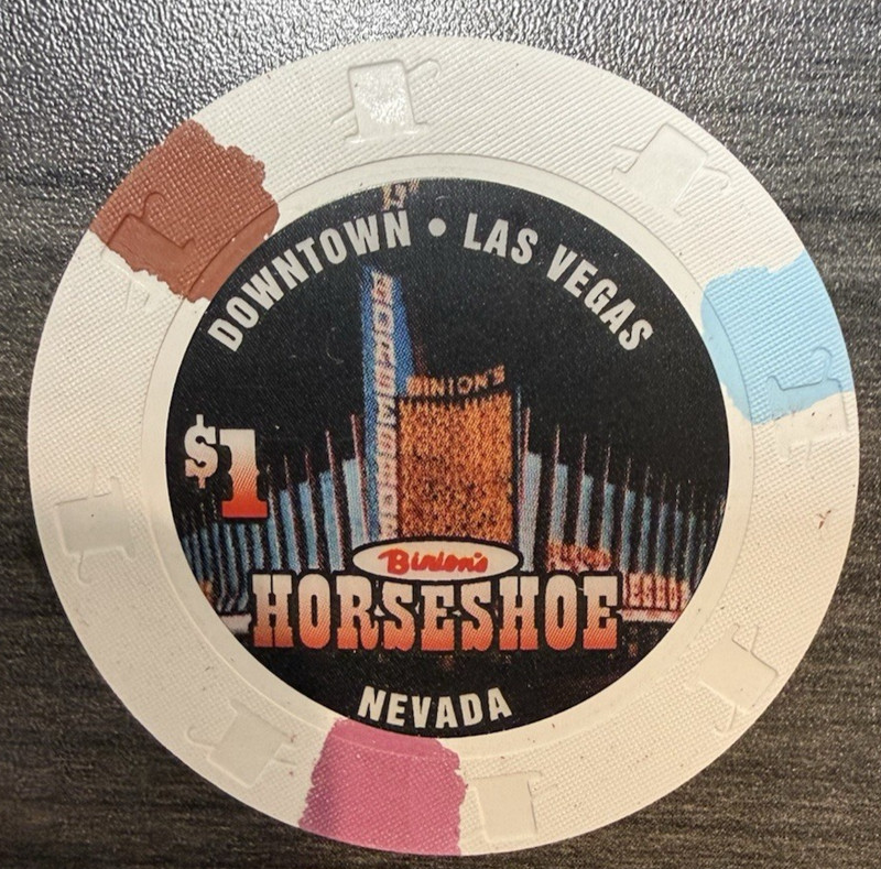 Horseshoe Club Binion's Las Vegas Downtown Nevada  $1 Casino Chip