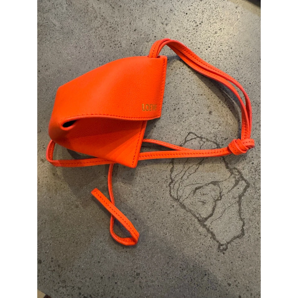 Loewe Puzzle Bolsa Plegable Naranja Bolso Dije Piel de becerro Auténtico Certificado de Autenticidad Foto 2 de 4