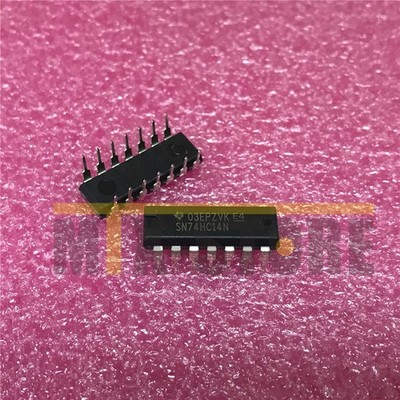10PCS SN74HC14N New   IC   SCHMITT-TRIG INV 14-DIP #ff