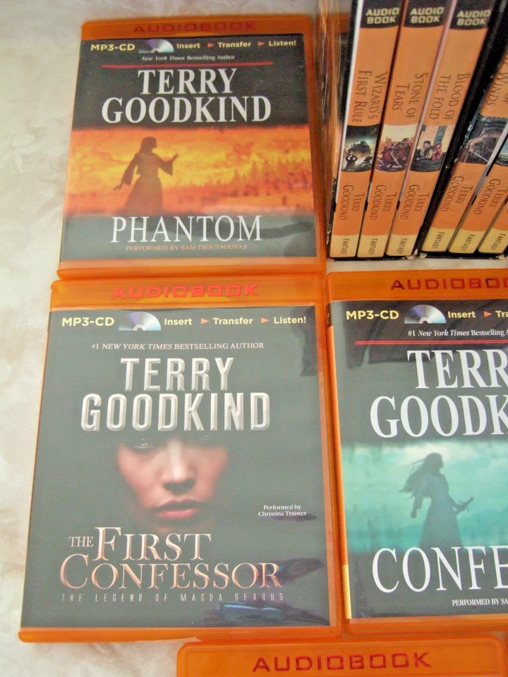 Terry Goodkind SWORD OF TRUTH BOXED/UNBOXED SET 16 AudioBooks Total 32 MP3-CDs - Image 4 of 4