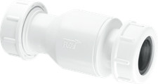 McAlpine R28-NRV Non-Return Valve with 19/23mm Universal Connections, White