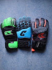Konvolut von 3 linken Torwarthandschuhe von Catch&Keep, Gr&ouml;sse 6, neu unbenutzt