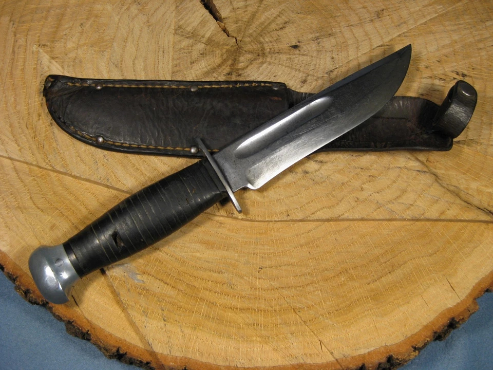 老式二战PAL CUTLERY(雷明顿)右手-36军用剧院刀带SHEATH — 第 2/4 张图片