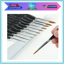 Kolinsky Sable Watercolor Brushes, 10pcs Sable Detail Paint Brush Set Will Keep