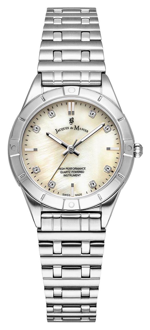Jacques Du Manoir Leonie Three-Hand Quartz (29mm) Mother-of-Pearl Dial /