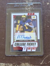 2021 Panini Contenders Draft Picks Red Ambry Thomas RC AUTOGRAPH Michigan