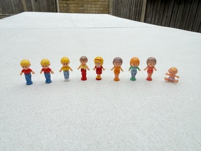 Vintage 1989 1990 Polly Pocket Figuren Wee Willie, Midge, Little Lulu, Baby etc