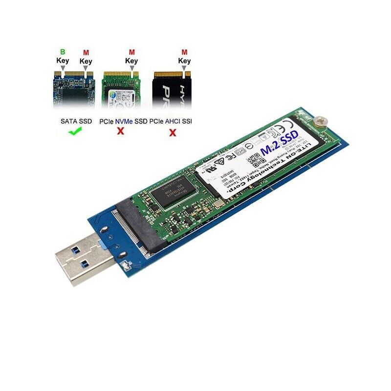 Adaptateur SSD M.2 - M.2 pour Adaptateur USB, Double Protocole SSD Conseil M .2 NVME PCIe NGFF SATA M2 Carte p - Cdiscount Informatique