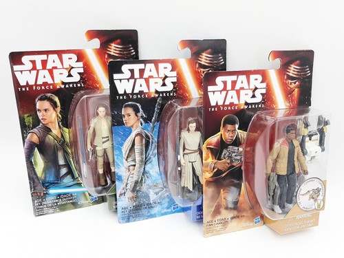 Star Wars Action Figure Rey - The Force Awakens | 9,4 Cm Con 3 Accessori | Giocattolo Da Collezione Per Bambini E Fan