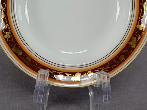 Set of 12 Fischer & Mieg Gold Grapevine Brown Orange & Gold 4 1/2 Inch Bowls - Picture 5 of 7