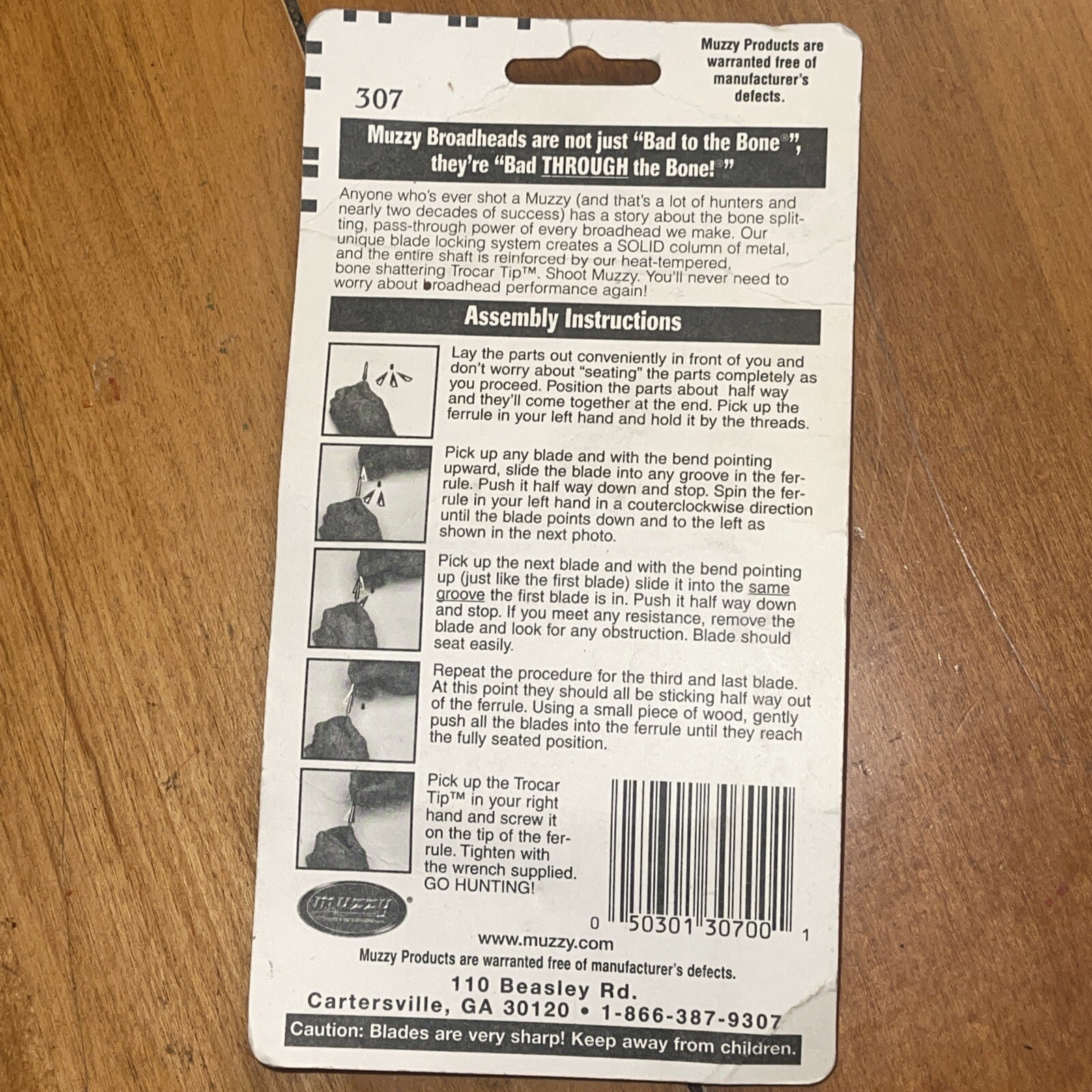 Muzzy 3 Blade Replacement Blades 307 For 75 Grain
