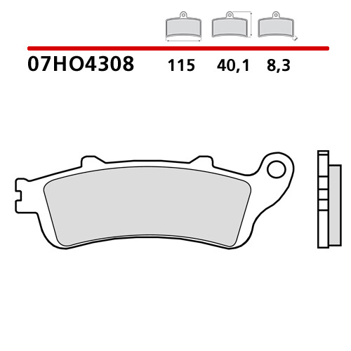 Paire Plaquette de Frein Arrière BREMBO Honda CBR Xx 1000 96> - Photo 1/9