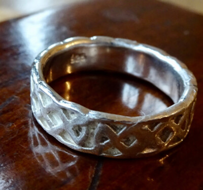 vintage 925 STERLING SILVER Celtic knot band ring size 5 1/2 or K -S166 ...