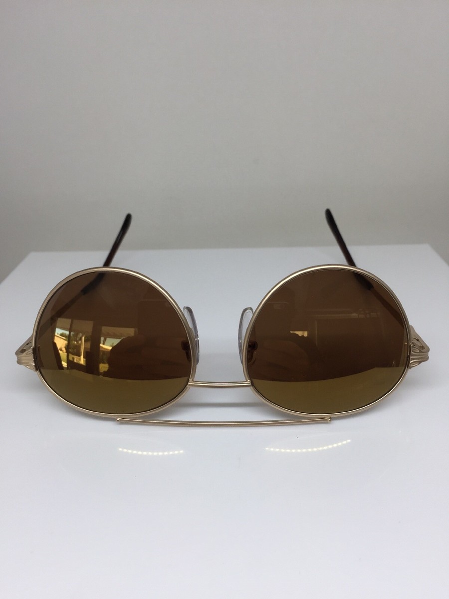 New Vintage Nikon NK 4922-1 Sunglasses C. 0023 Matte Gold 53-17