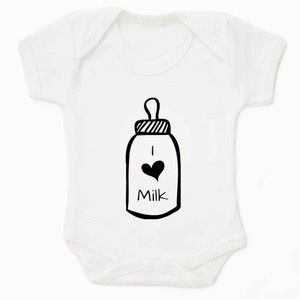 i love milk baby clothes