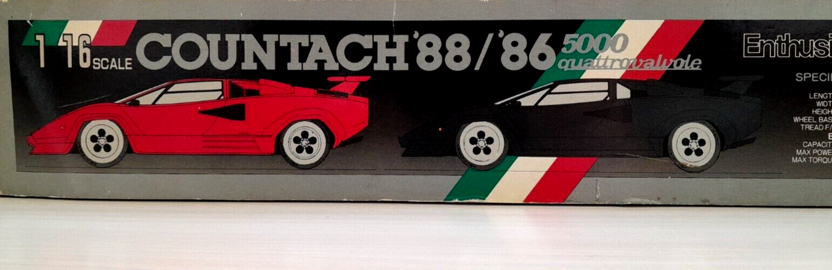 あ*め様 フジミ COUNTACH '88 5000 1/16スケール Fujimi 1/16 Lamborghini '88 COUNTACH 5000 Quattrovalvole
