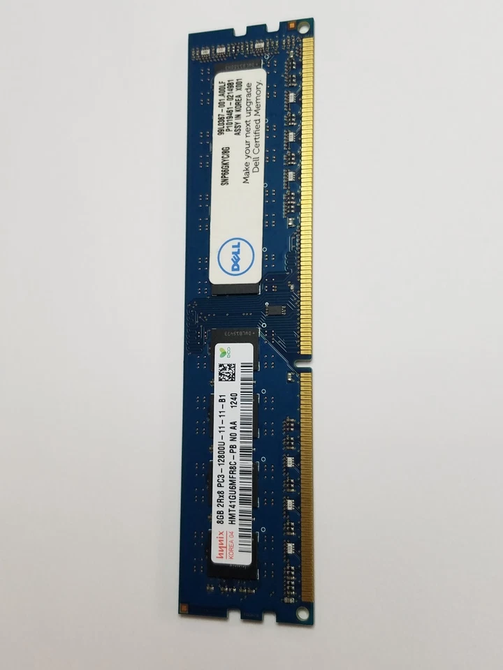 Hynix Korea Dell HP 8GB 2Rx8 PC3 12800U Certified RAM Memory Card PC Upgrade - Image 2 of 4