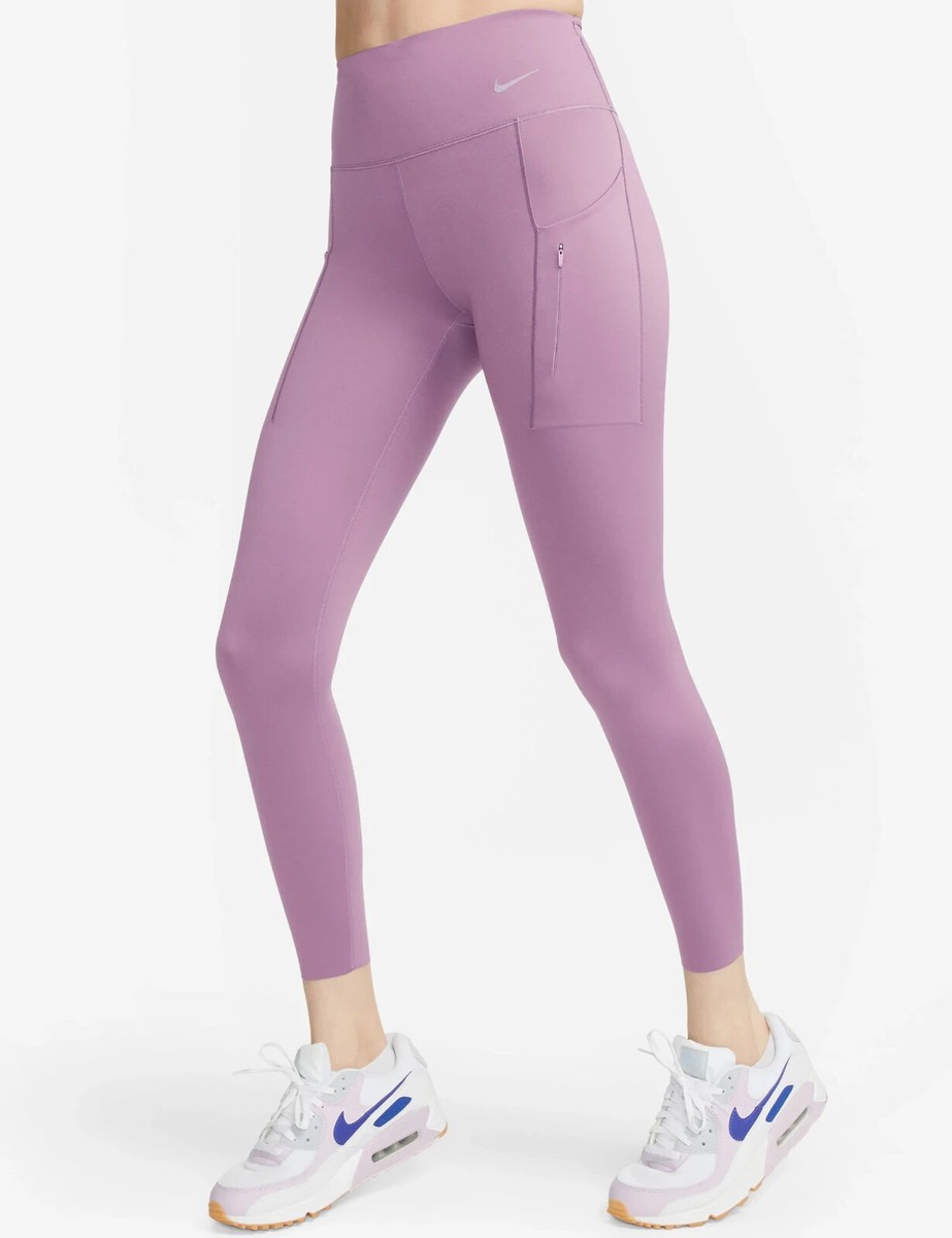 Nike XL Women's Go Mid Rise 7/8 Leggings Dusk Purple Extra Large